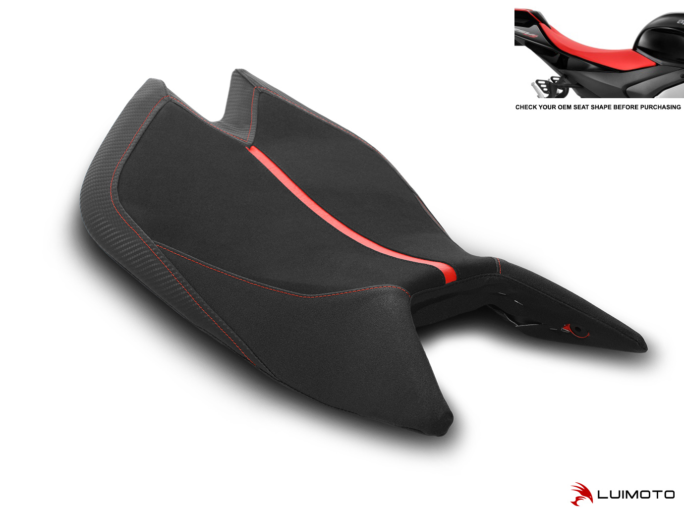 LUIMOTO GP II Rider Seat Covers for the Aprilia RSV4 1100 (2021+) / Tuono V4 1100 (2022+) LUIMOTO GP II Rider Seat Covers for the Aprilia RSV4 1100 (2021+) / Tuono V4 1100 (2022+)